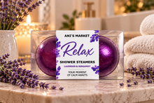 Load image into Gallery viewer, Relax Shower Steamers – 2 Count Gift Box