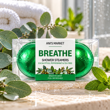Load image into Gallery viewer, Breathe Shower Steamers – 2 Count Gift Box
