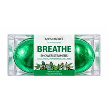 Load image into Gallery viewer, Breathe Shower Steamers – 2 Count Gift Box
