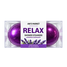Load image into Gallery viewer, Relax Shower Steamers – 2 Count Gift Box
