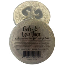 Load image into Gallery viewer, Oak &amp; Leather Luffa Soap
